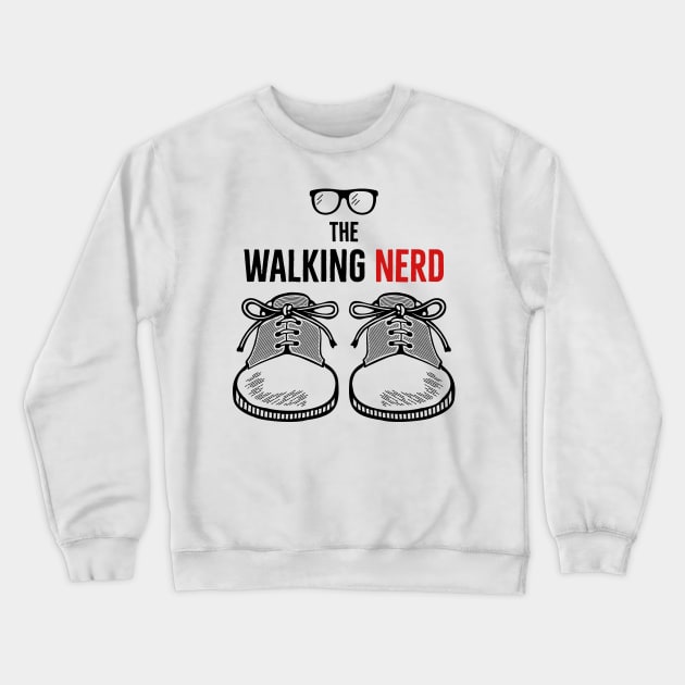 The Walking Nerd Crewneck Sweatshirt by CB Creative Images